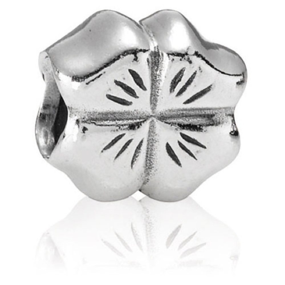 Genuine Retired PANDORA Four Leaf Clover Irish Shamrock Bead: 790157